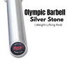 Olympic Weightlifting/Power lifting Barbell 7 Feet, Grip 30 mm Gun Metal Bush, Net Weight 17.5 kg. Load Capacity 816 kg.