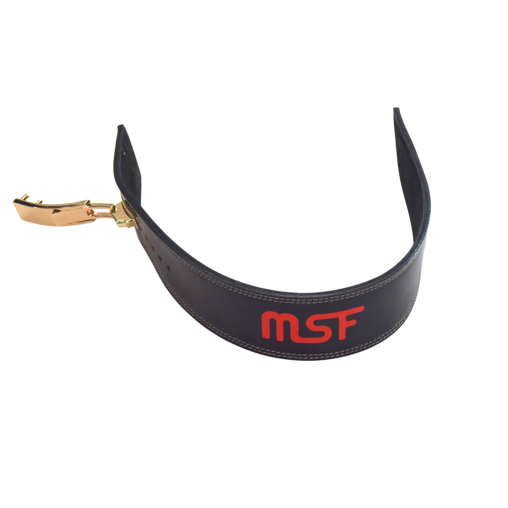 Leather Gym Belt with Buckle