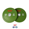 Weightlifting Set Color Bumper Plate Medium Ring 170kg (Imported)