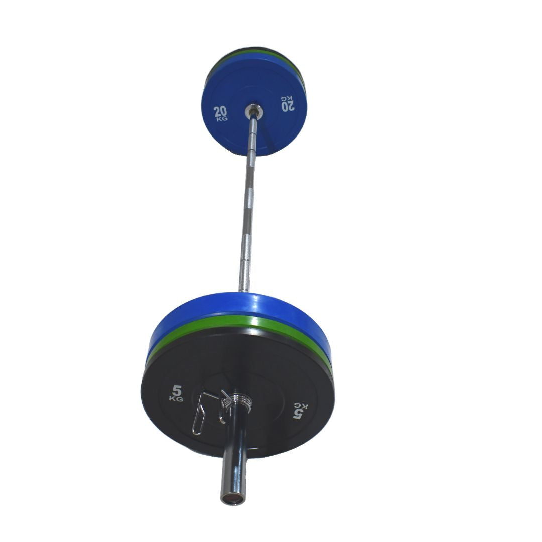 Weightlifting Set Color Bumper Plate Medium Ring 170kg (Imported)