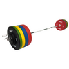 Weightlifting Set Color Bumper Plates 170 kg SS Ring (imported)