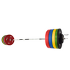 Weightlifting Set Color Bumper Plates 170 kg SS Ring (imported)
