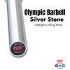 Olympic Weightlifting/Power Lifting Barbell 7.2 Feet, Grip 28 mm Gun Metal Bush, Net Weight 20 kg. Load Capacity 816 kg., Spring Steel.