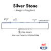 Olympic Weightlifting/Power Lifting Barbell 7.2 Feet, Grip 28 mm Gun Metal Bush, Net Weight 20 kg. Load Capacity 816 kg., Spring Steel.
