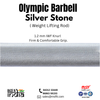 Olympic Weightlifting/Power Lifting Barbell 7.2 Feet, Grip 28 mm Gun Metal Bush, Net Weight 20 kg. Load Capacity 816 kg., Spring Steel.