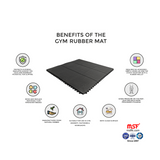 Interlocking Rubber Floor Mat (Pack of 5 No.)