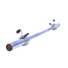 Olympic Weightlifting/Power Lifting Barbell 7.2 Feet, Grip 28 mm Gun Metal Bush, Net Weight 20 kg. Load Capacity 816 kg., Spring Steel.