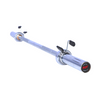 Olympic Weightlifting/Power Lifting Barbell 7.2 Feet, Grip 28 mm Gun Metal Bush, Net Weight 20 kg. Load Capacity 816 kg., Spring Steel.