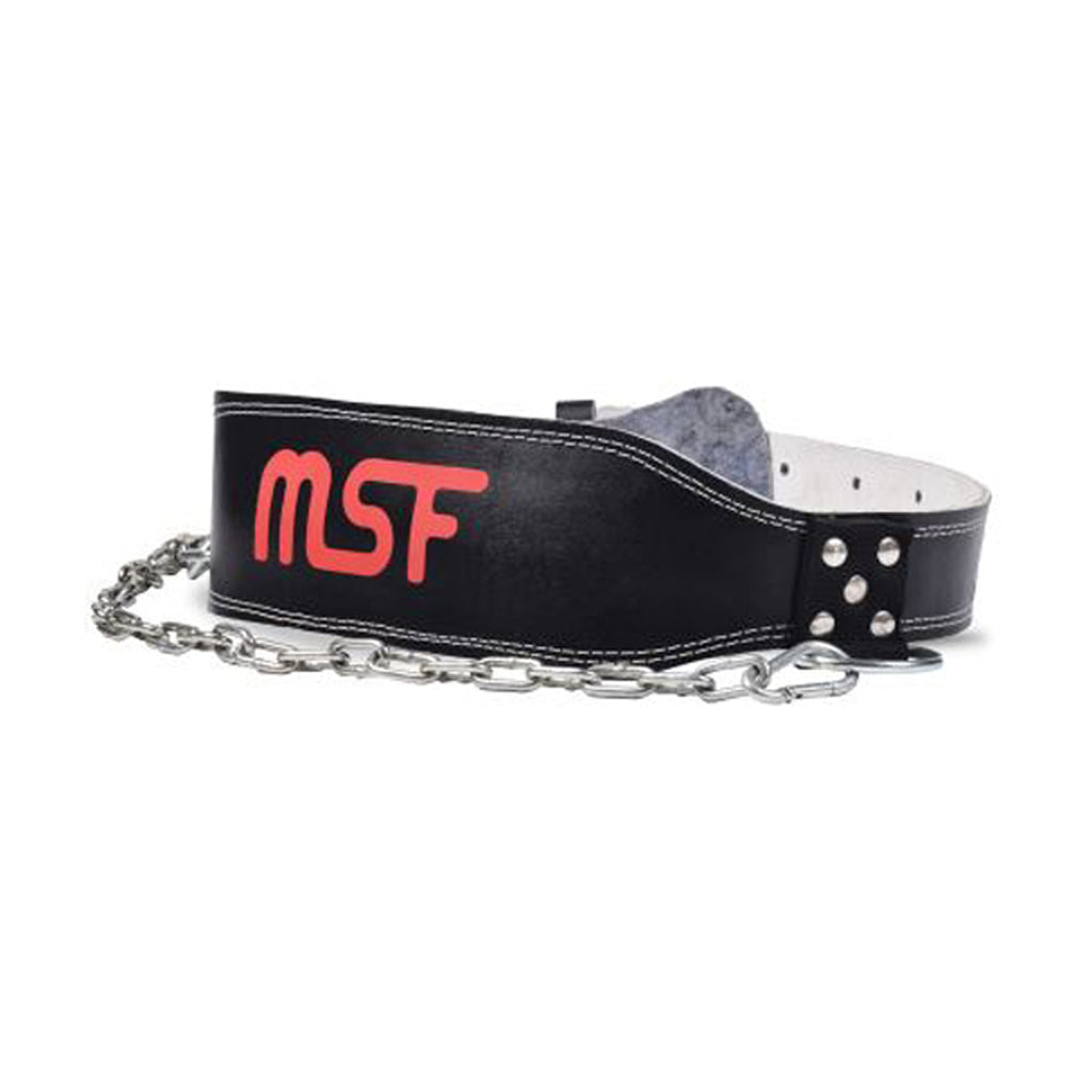 Leather Dipping Gym Belt (6" Width)