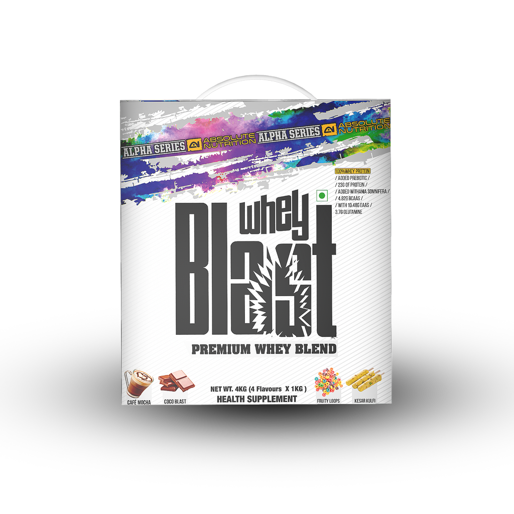 Absolute Nutrition’s Alpha Whey Blast Protein 4 KG (T-shirt) ₹9,511.18 ₹11,599.00